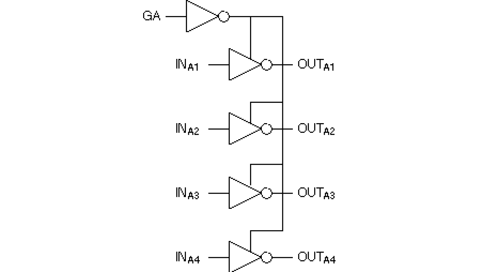 Fanout of a TTL Inveter